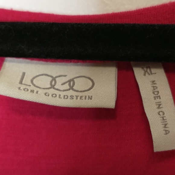 Logo Lori goldstein darkpink shark bite hem tunic - Picture 3 of 6